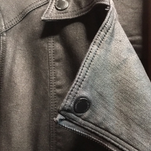 Black Denim Moto Jacket - Picture 6 of 12